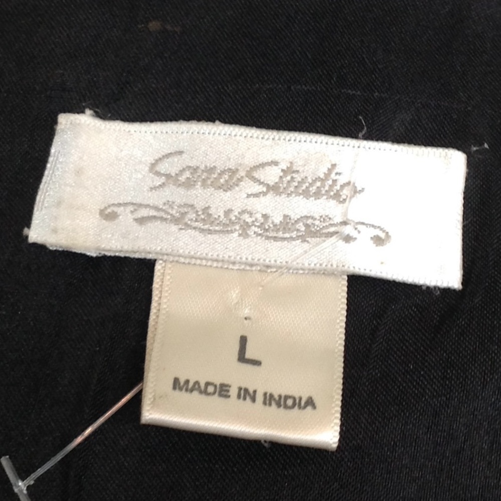 Sara Studio Patchwork Bottom Down Black Jacket - image 6